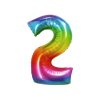 Rainbow Number 2 Balloon
