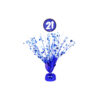 Blue 21st Birthday Table Centerpiece