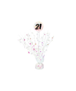 Iridescent 21st Birthday Table Centerpiece