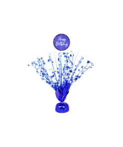 Blue Happy Birthday Table Centerpiece
