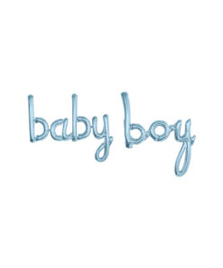 Blue Script Baby Boy