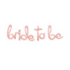 Rose Gold Script Bride To Be