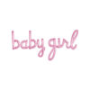 Pink Script Baby Girl