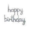 Silver Script Happy Birthday