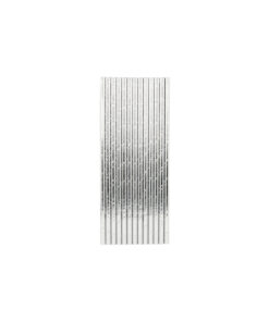 Alternative view of Silver Foil Paper Straws 25pk