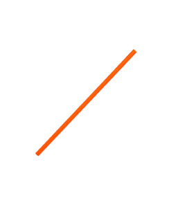 Orange Paper Straws 25pk