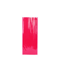 Alternative view of Hot Pink Paper Straws 25pk