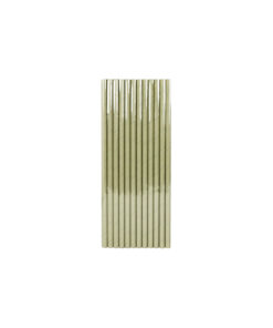 Alternative view of Silver Paper Straws 25pk