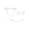 White Cat Accessory Set