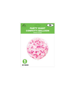 Alternative view of Pink Confetti Latex Balloon 36inch 1pc