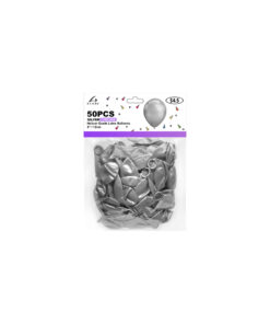 Alternative view of Silver Chrome Latex Balloons 5inch 50pk