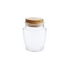 Glass Storage Jar With Pine Lid