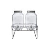 2 Tap Dispensers With Silver Lids 4000ml