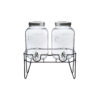 2 Tap Dispensers With Silver Lids 4000ml