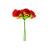 Red 5 Head Peony Bunch 30cm