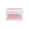 Light Pink Transparent Cake Box 8in