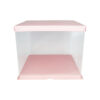Light Pink Transparent Cake Box 10in