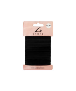 Black Hair Ties 30pk