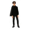 black mask and cape set