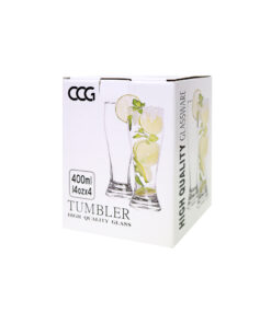 Alternative view of Tall Drinking Glass 400ml 4pk