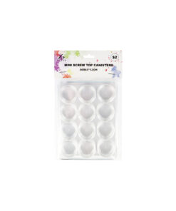 Mini Screw Top Canisters 3x1.3cm 12pc