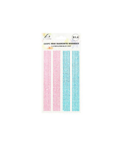 Pink & Blue Mini Diamonte Border 880pc