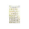 Gold Puffy Letter Stickers 48pc