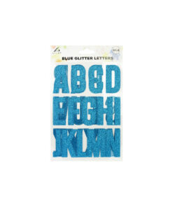 Blue Glitter Letter Stickers 26pc