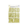 Gold Glitter Letter Stickers 26pc