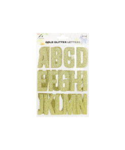 Gold Glitter Letter Stickers 26pc