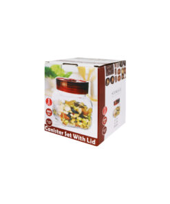 Alternative view of Square Shape Glass Jar 800ml