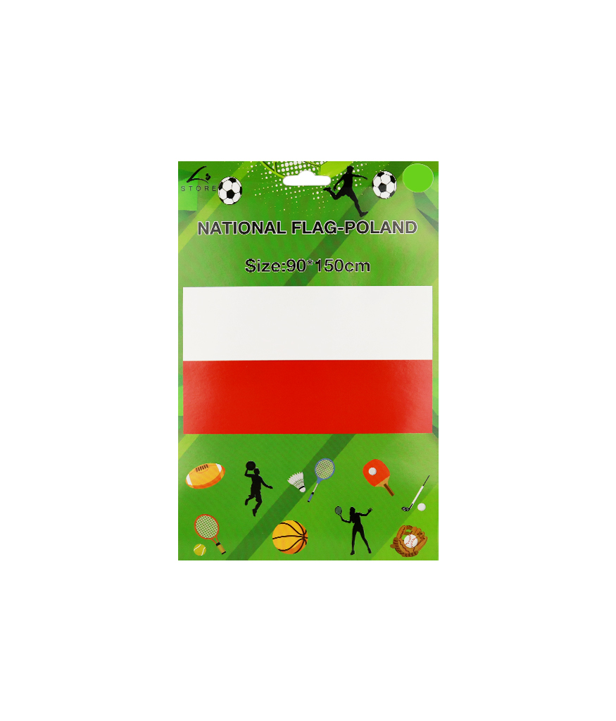 Digni Poland Flag – 90 X 150 Cm, Raised Flag, 100% Polyester, EAN 4051134501433