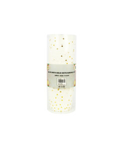 White With Gold Dots Baking Cups 24pc