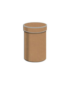 Medium Kraft Brown With Silver Trim Gift Box