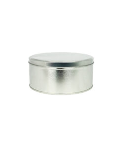 Silver Cake Tin Box 19.8cm