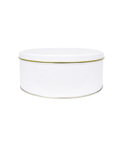 White Cake Tin Box 24cm