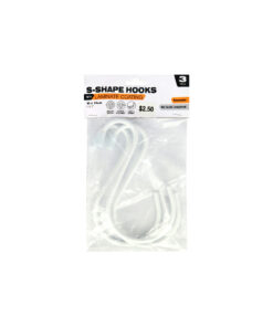 Laminated S-Shape Hooks 3pk