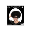 Black Curly Wig With Glasses Party Set