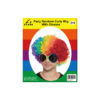 Rainbow Curly Wig With Glasses Party Set