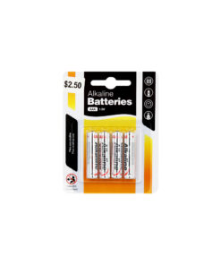 AAA Alkaline Batteries 4pk