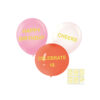 Gold Foil Balloon Stickers 133pc