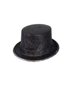 Alternative view of Black Glitter Top Hat