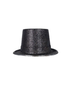Black Glitter Top Hat