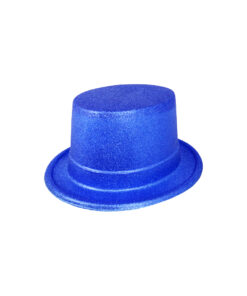 Alternative view of Blue Glitter Top Hat