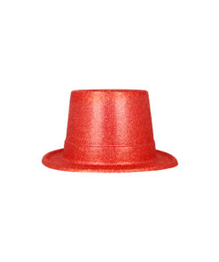 Red Glitter Top Hat