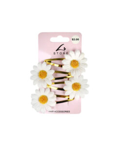 Flower Snap Clip Set 4pk