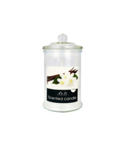 Vanilla Scented Candle In Glass Jar