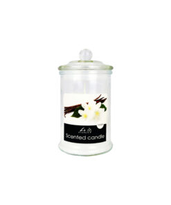 Vanilla Scented Candle In Glass Jar