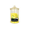 Lemon Scented Candle In Glass Jar