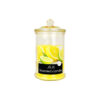 Lemon Scented Candle In Glass Jar